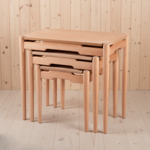 Çentik Serisi Kendinden Kulplu Geniş Zigon Sehpa Takımı