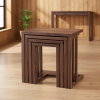 Kule Serisi 4'lü Masif Ceviz (Walnut) C Zigon Sehpa Takımı - Görsel 10
