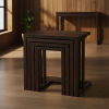 Kule Serisi 4'lü Masif Ceviz (Walnut) C Zigon Sehpa Takımı - Görsel 4